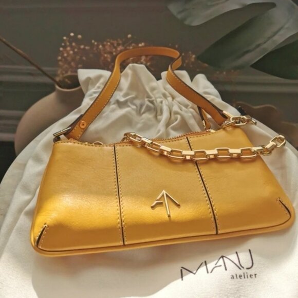 Handbags - Manu atelier mini pita hobo bag lemon sorbet Brand New w dust bag cute handbag